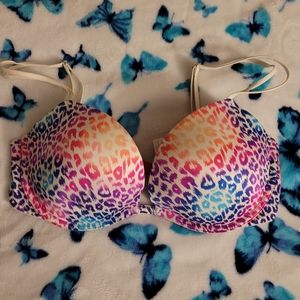 🌈 RARE Discontinued PINK Victoria's Secret Heartbreaker Bra - 34D